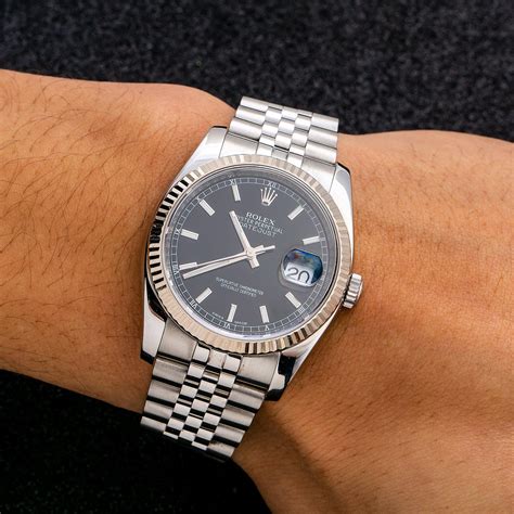 rolex datejust 36 black 2019|rolex 36mm stainless steel datejust.